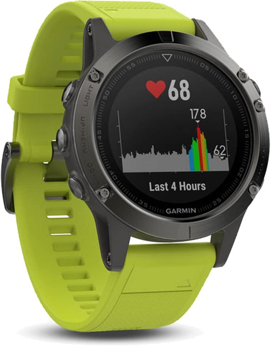 Garmin Gift Pack Fenix 5 GPS Multisport Watch Bundle | Includes Fenix 5 Watch USB Charging Data Cable