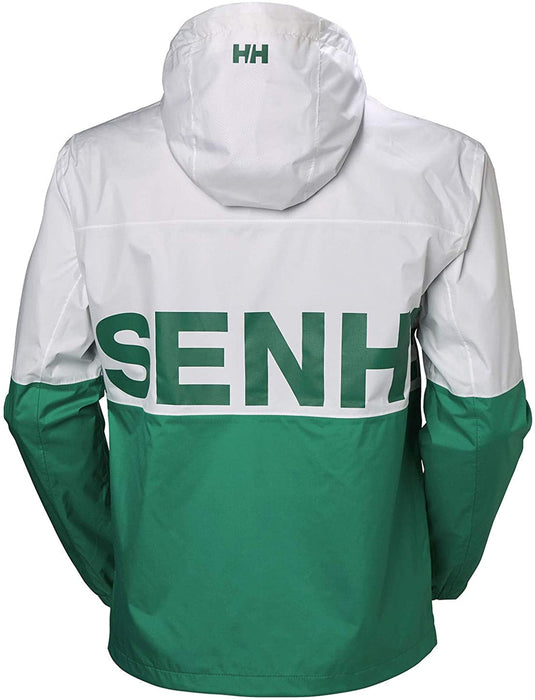 Helly-Hansen Men's Amaze Waterproof Outdoor Rain Jacket with Hood, White, Medium