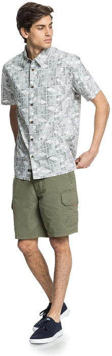 Quiksilver Men's Flower Block Woven