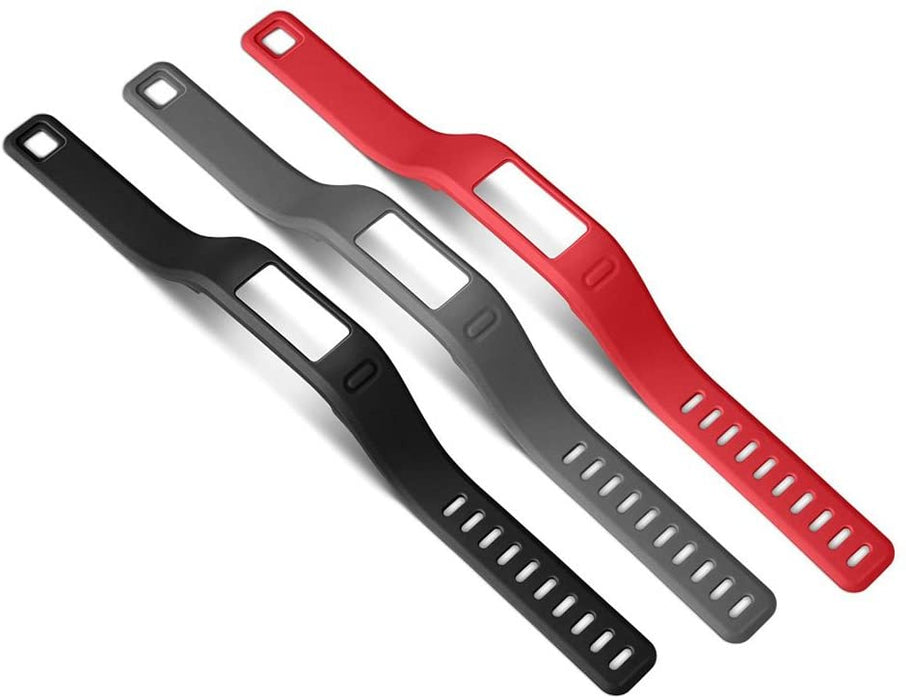 Garmin vívofit Accessory Bands, Small (Black/Slate/Red)
