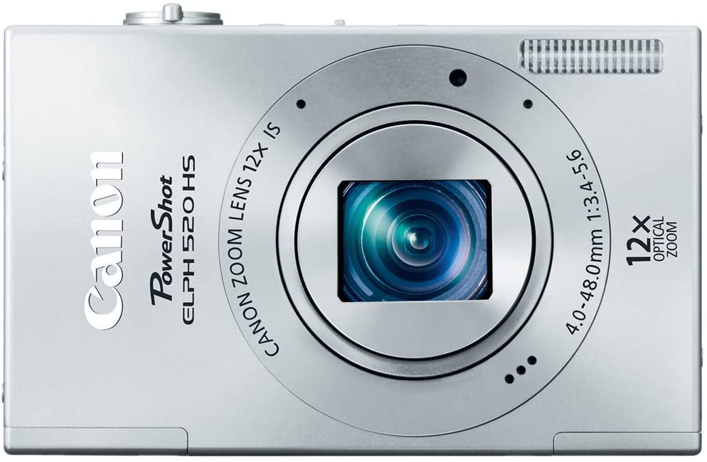 Canon PowerShot ELPH 520 HS 10.1 MP CMOS Digital Camera with 12x Optical Image Stabilized Zoom 28mm Wide-Angle Lens and 1080p Full HD Video Recording (Black) (Discontinued by Manufacturer)