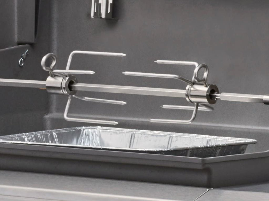 Weber 7652 Rotisserie for Use with Genesis II & II LX 2 & 3 Burner 300 Series Grills