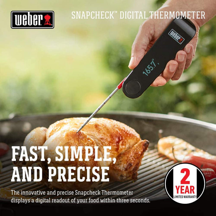 Weber 6753 New Snapcheck Grilling, Black