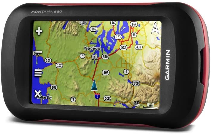 Garmin Montana 680t, Touchscreen Hiking Handheld, GPS/GLONASS and Preloaded TOPO Maps