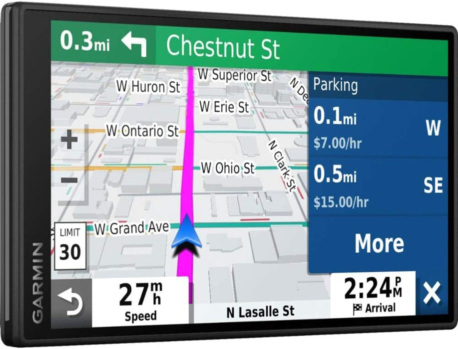 Garmin DriveSmart 55 & Traffic 5.5" Display GPS Navigator with 7" EVA Case Bundle