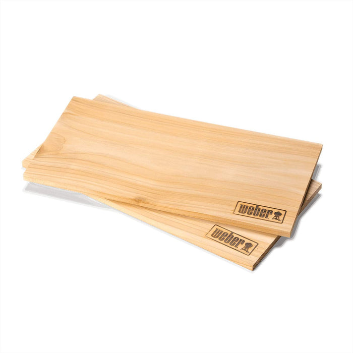 Weber 17831 Western Red Cedar Wood Planks, Brown