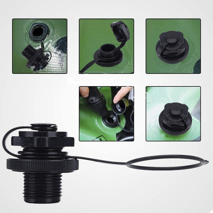 2Pcs Spitfire Tube Valve Replacement, Kayak Intex Inflatable Boat Replacement Caps Boat Spiral Air Plugs 0ne-Way Inflation Replacement for Inflatable Raft Boat Kayak