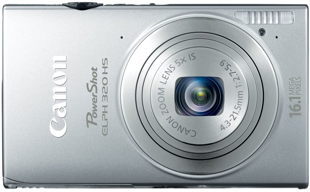 Canon PowerShot ELPH 320 HS 16.1 MP Wi-Fi Enabled CMOS Digital Camera with 5x Zoom 24mm Wide-Angle Lens with 1080p Full HD Video and 3.2-Inch Touch Panel LCD (Black)