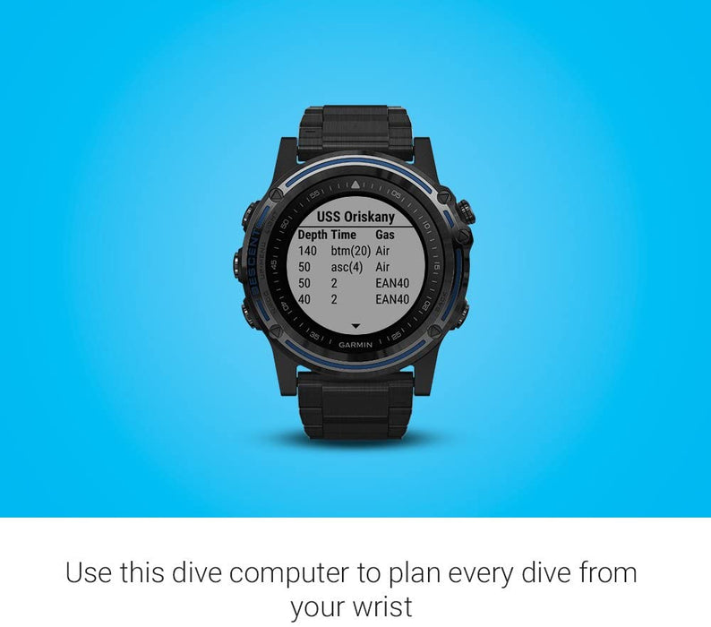 Garmin Descent Mk1, Watch-Sized Dive Computer with Surface GPS, Includes Fitness Features