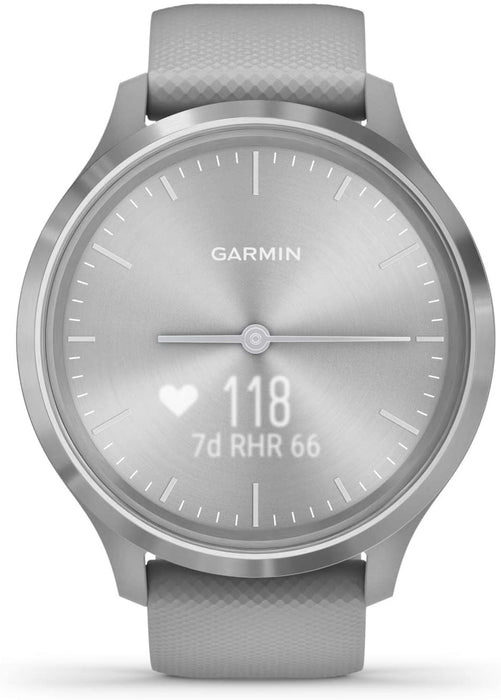 Garmin vivomove 3s, Smaller-sized Hybrid Smartwatch with Real Watch Hands and Hidden Touchscreen Display