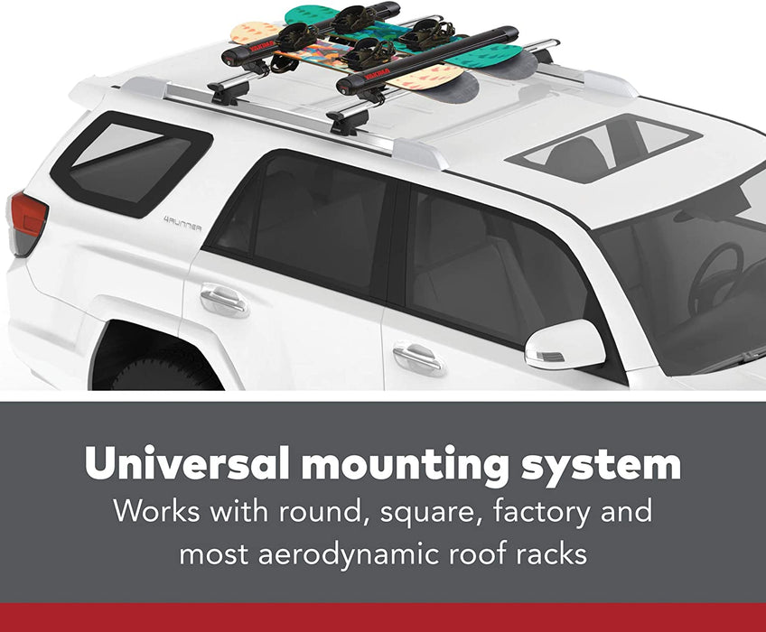 YAKIMA, FatCat EVO Premium Ski & Snowboard Mount, Rides Quietly
