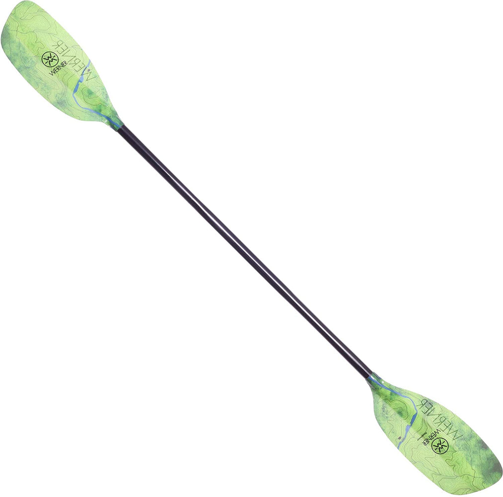 Werner Powerhouse Fiberglass Straight Shaft Whitewater Kayak Paddle