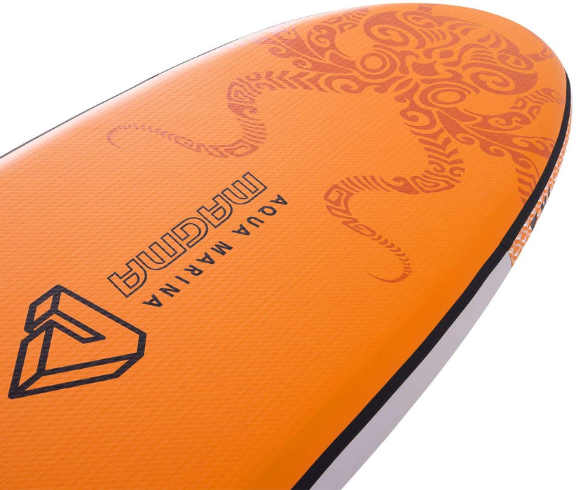Aqua Marina Magma Inflatable Stand Up Paddle Board 10'10" (6" Thick) | Includes Double Action Pump, Magic Backpack, Slide-in Center Fin, Sports III Paddle, Safety Leash