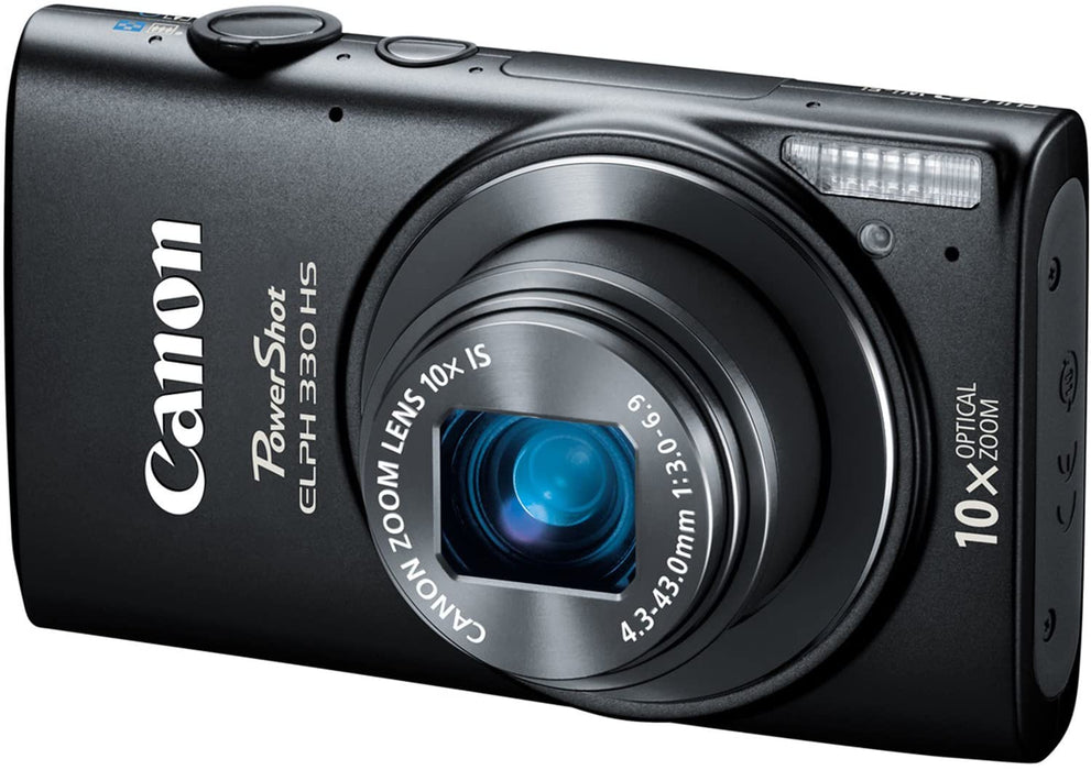 Canon PowerShot ELPH 330 12MP Digital Camera with 10x Optical Image Stabilized Zoom with 3-Inch LCD (Pink) (OLD MODEL)