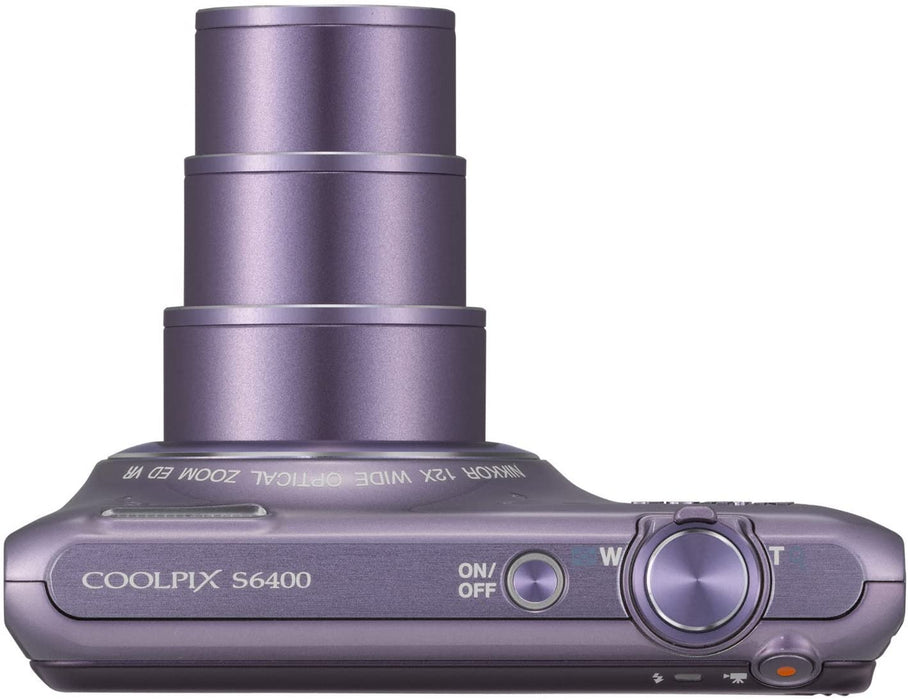 Nikon COOLPIX S6400 16 MP Digital Camera with 12x Optical Zoom and 3-inch LCD (Silver) (OLD MODEL)