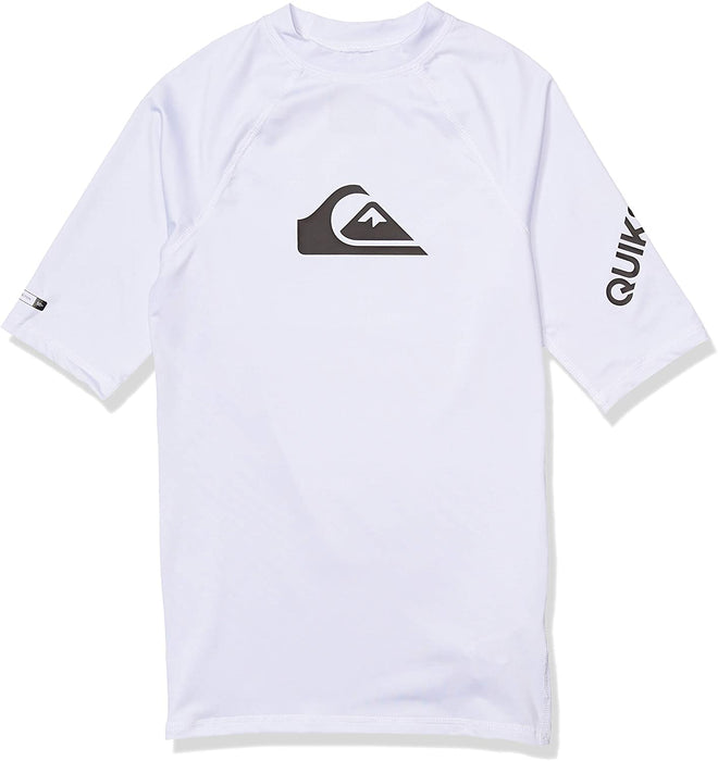 Quiksilver Boys' Big Time Short Sleeve Youth Rashguard Surf Shirt