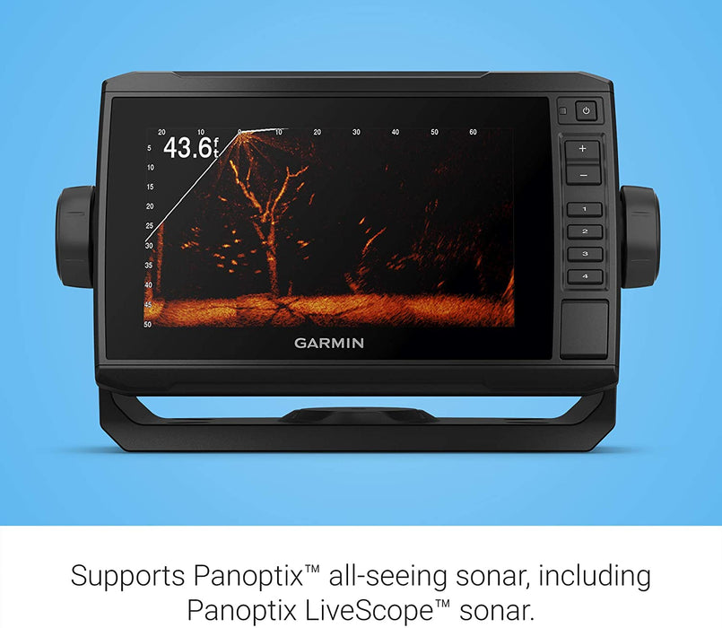 Garmin ECHOMAP UHD 73cv, 7" Keyed-Assist Chartplotter with U.S. LakeVü g3 and GT24UHD-TM transducer