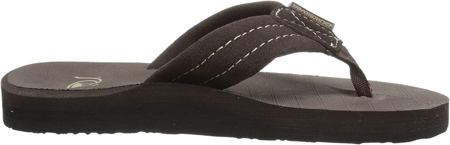 Quiksilver Kids' Carver Suede Youth Flip-Flop Sandal