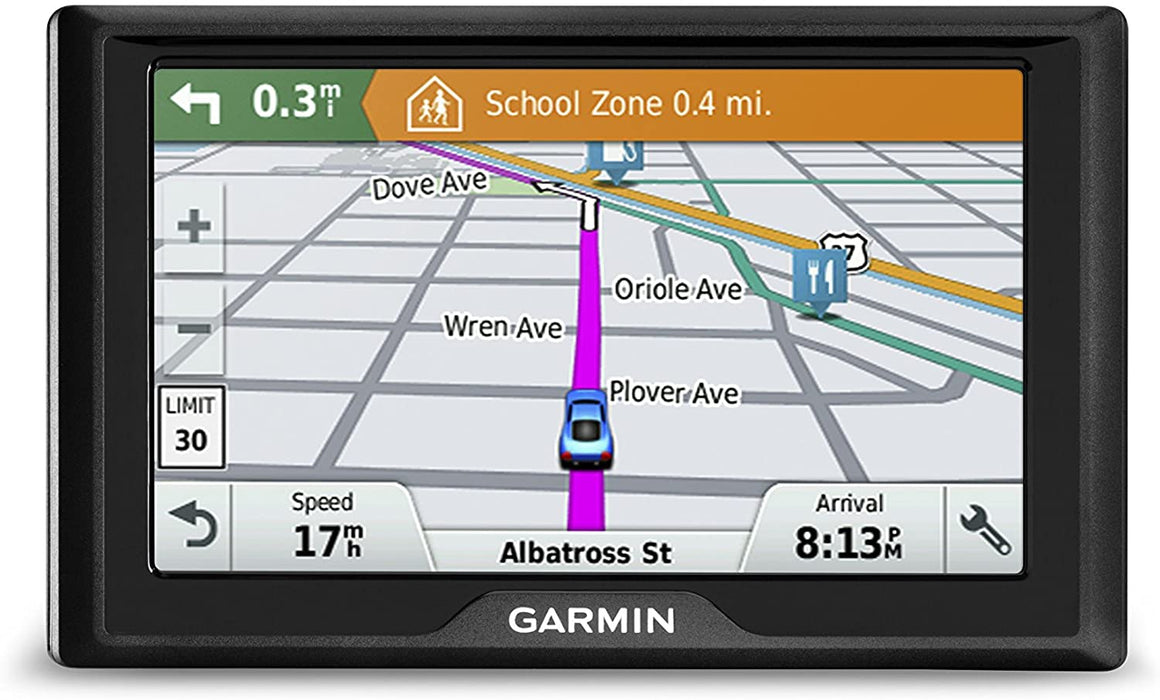 Garmin Drive 50 USA + CAN LM GPS Navigator System with Lifetime Maps, Spoken Turn-By-Turn Directions, Direct Access, Driver Alerts, and Foursquare Data