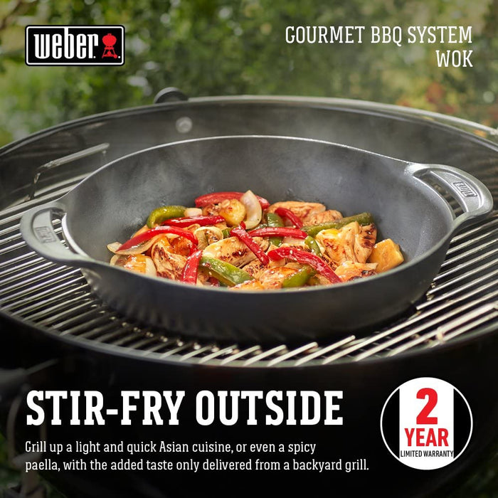 Weber 7425 Gourmet BBQ System Wok,Black