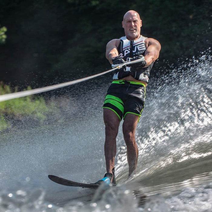 RAVE Sports Pure Combo Water Skis - Adult Black/Blue