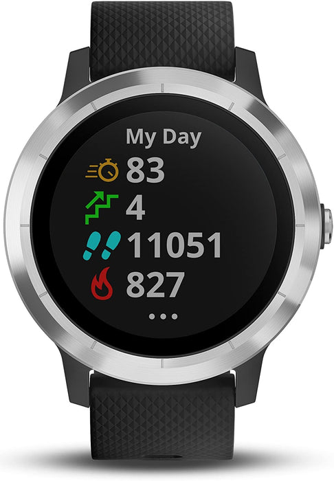 Smartwatch GARMIN Vivoactive 3 1,2" GPS Waterproof 5 ATM Glonass Black Stainless Steel