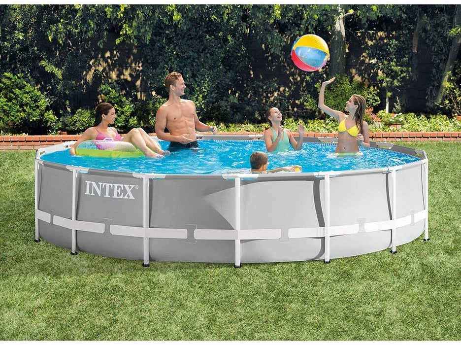 Intex Round Prism Frame Pool Set | 15ft x 48" | 26725EH model