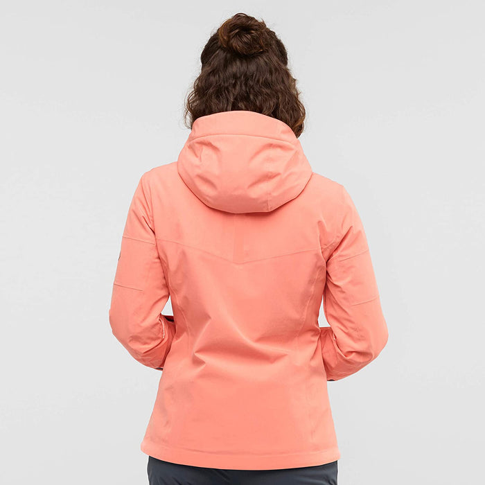 Salomon Speed Women's Ski Jacket, Red Dahlia