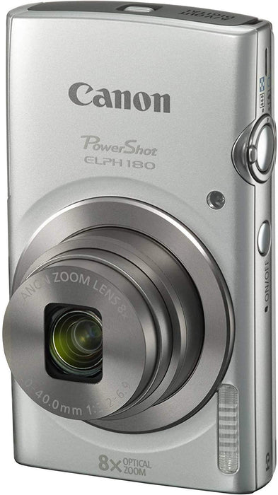 Canon PowerShot ELPH 180 Digital Camera (Red) + 16GB SDHC Memory Card + Mini Table Tripod +Protective camera case with Deluxe Cleaning Bundle