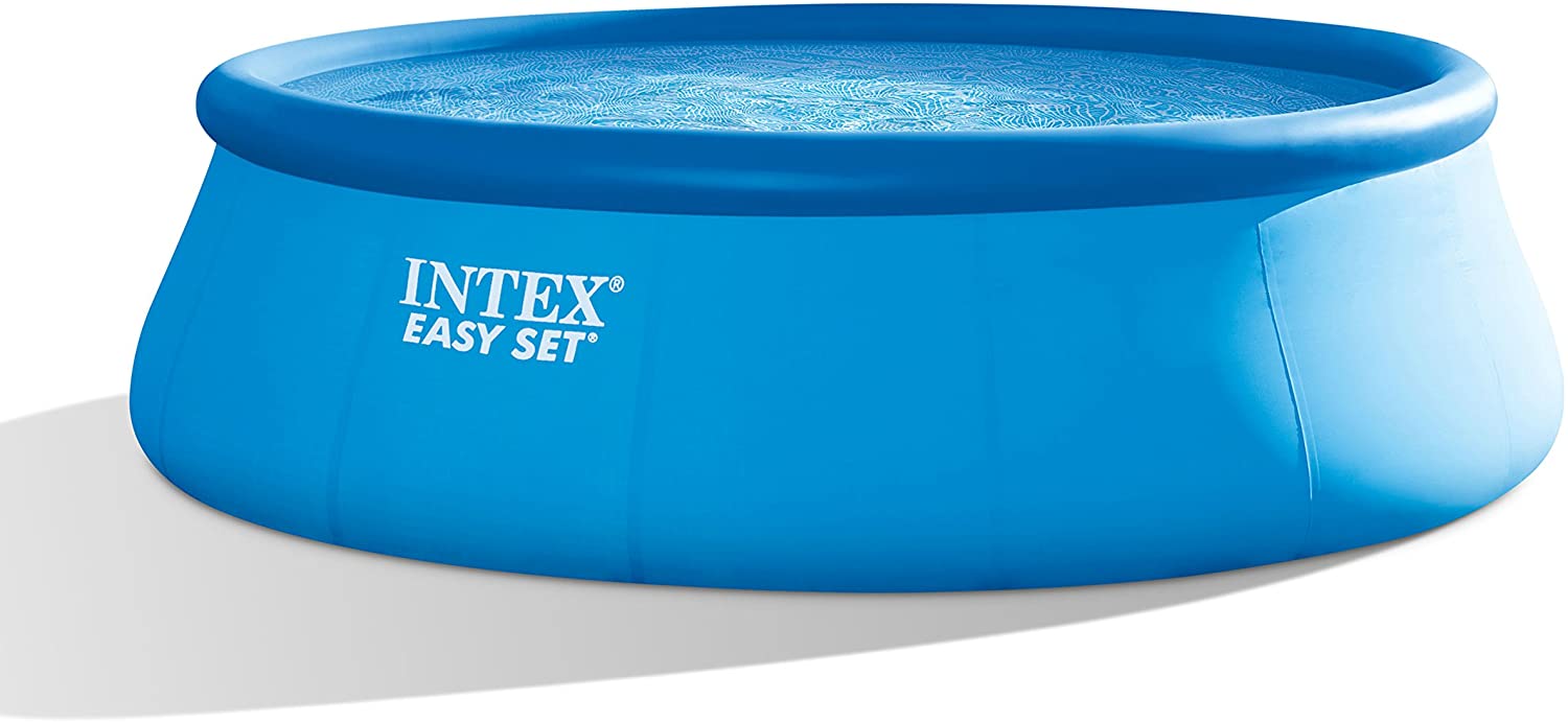 Intex 18ft X 48in Easy Set Pool Set with Filter Pump, Ladder, Ground Cloth & Pool Cover