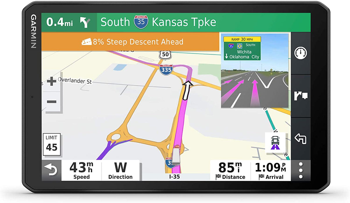 Garmin dezl OTR700, 7-inch GPS Truck Navigator, Easy-to-Read Touchscreen Display, Custom Truck Routing and Load-to-Dock Guidance