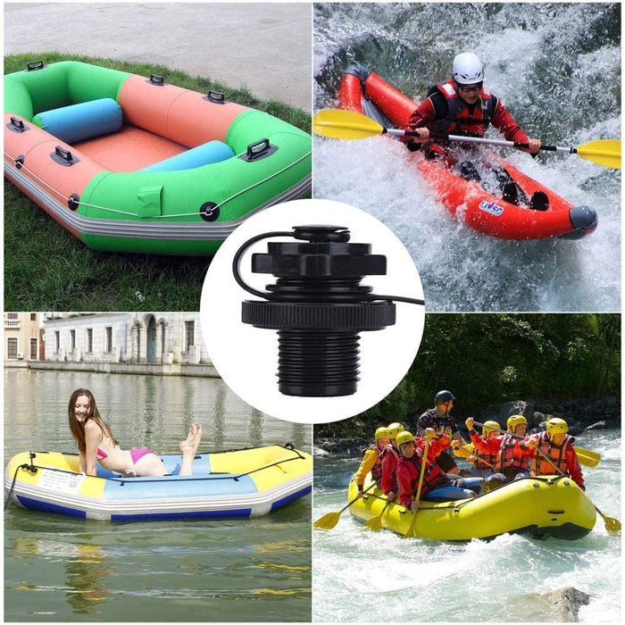 Alomejor Inflatable Boat Air Valve Screw 2pcs Valve Air Valve Replacement for Inflatable Boat Jilong Fishing Boat Airbed Raft