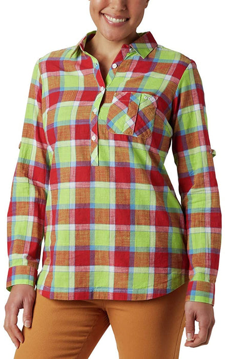 Columbia Womens Coral Springs Ii Woven Long Sleeve