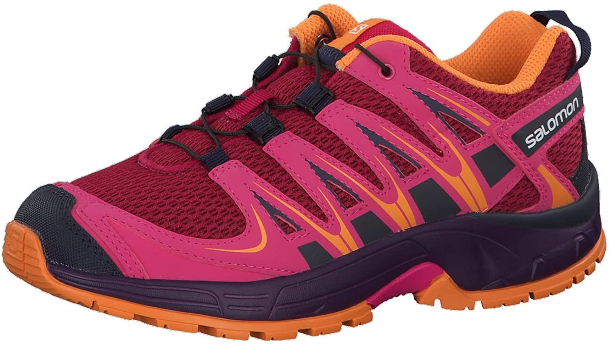 Salomon Kid's XA PRO 3D J Trail Running Shoes, Cerise, 2 Big Kid US