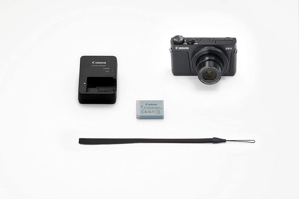 Canon PowerShot G9 X Mark II Compact Digital Camera w/ 1 Inch Sensor and 3inch LCD - Wi-Fi, NFC, Bluetooth Enabled (Black)
