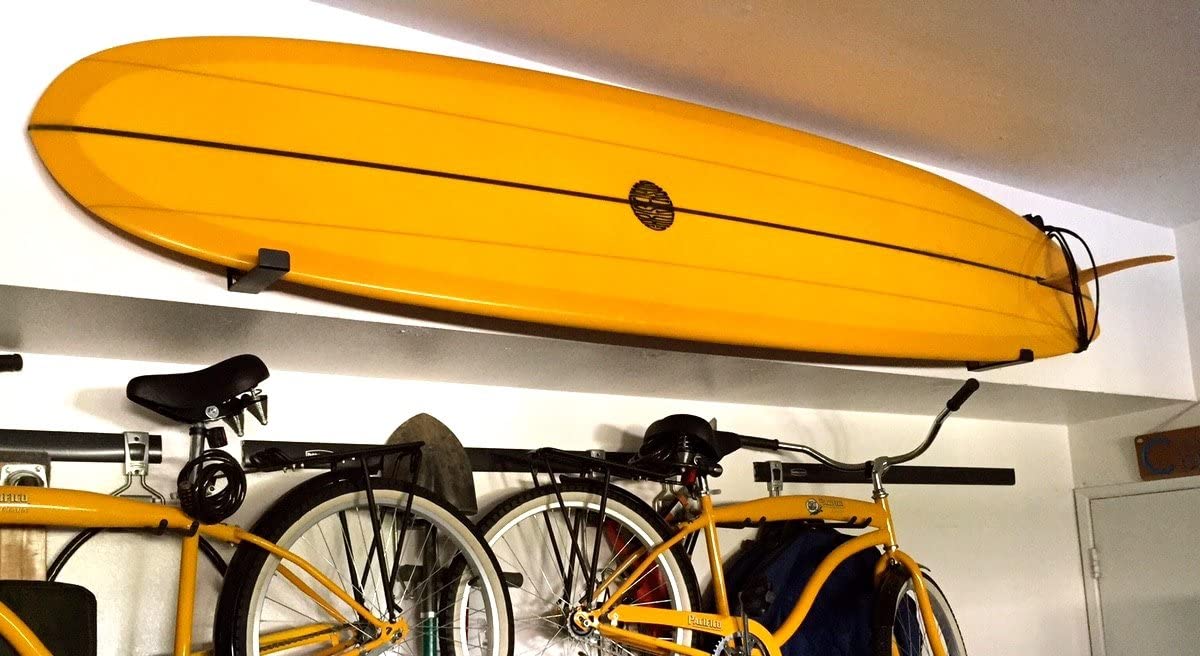 StoreYourBoard Naked Surf, The Original Minimalist Surfboard Wall Rack, Display Mount