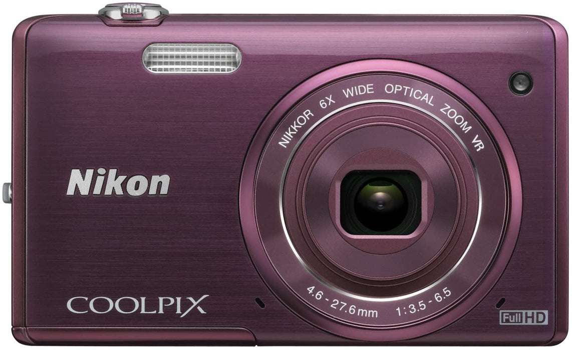 Nikon COOLPIX S5200 Wi-Fi CMOS Digital Camera with 6x Zoom Lens (Plum) (OLD MODEL)