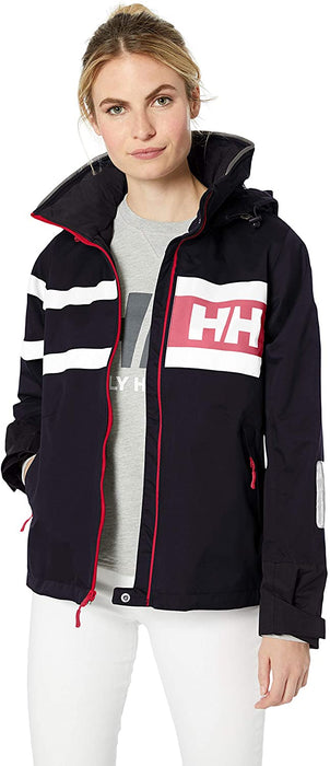 Helly Hansen Women's Salt Waterproof Windproof Breathable Performance Sailing Rain Jacket with Hood