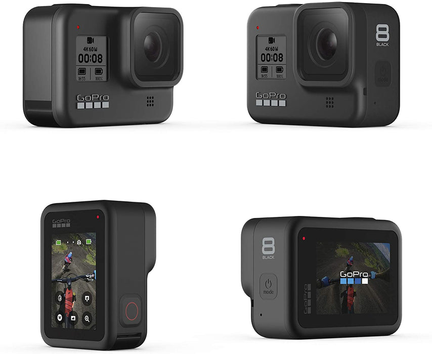GoPro HERO8 Black - Waterproof Action Camera with Touch Screen 4K Ultra HD Video 12MP Photos 1080p Live Streaming Stabilization