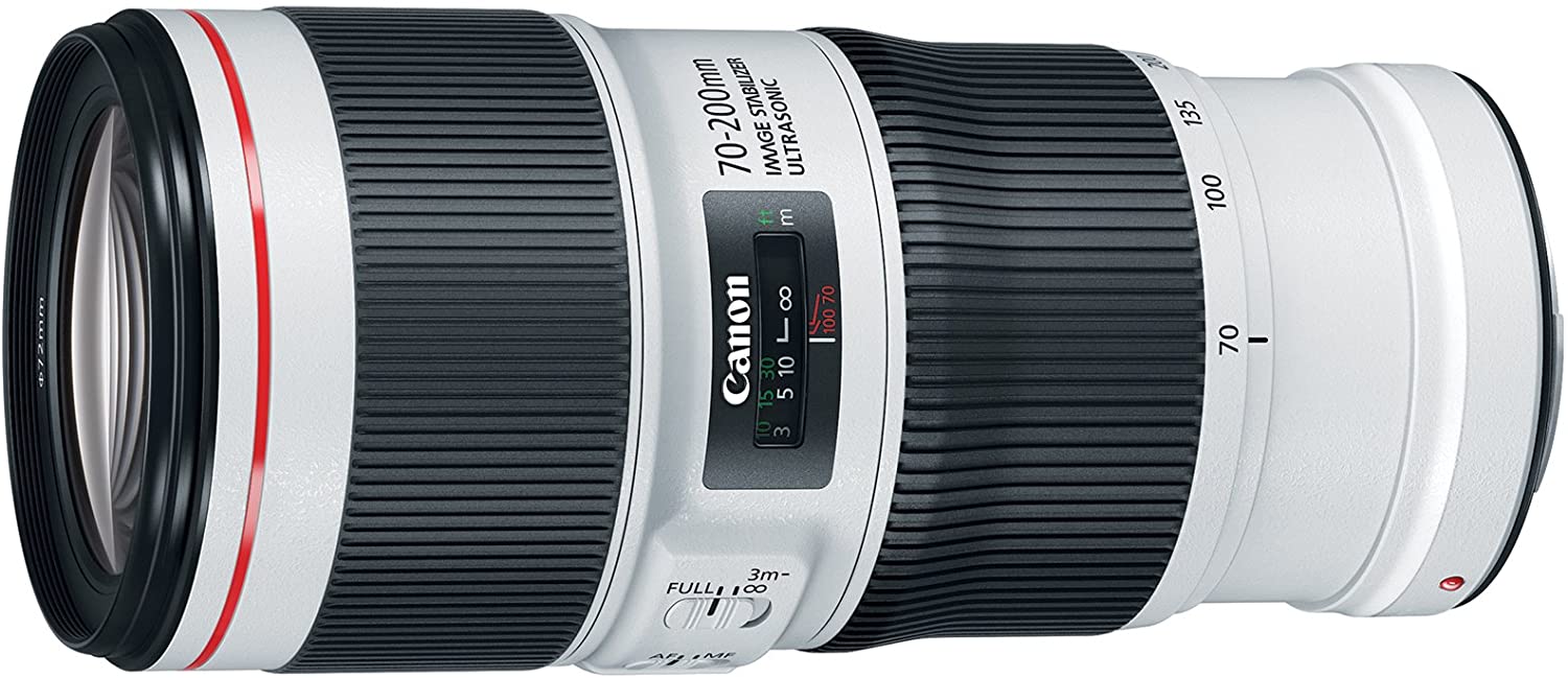 Canon EF 70-200mm f/4L IS II USM Lens for Canon Digital SLR Cameras, White - 2309C002