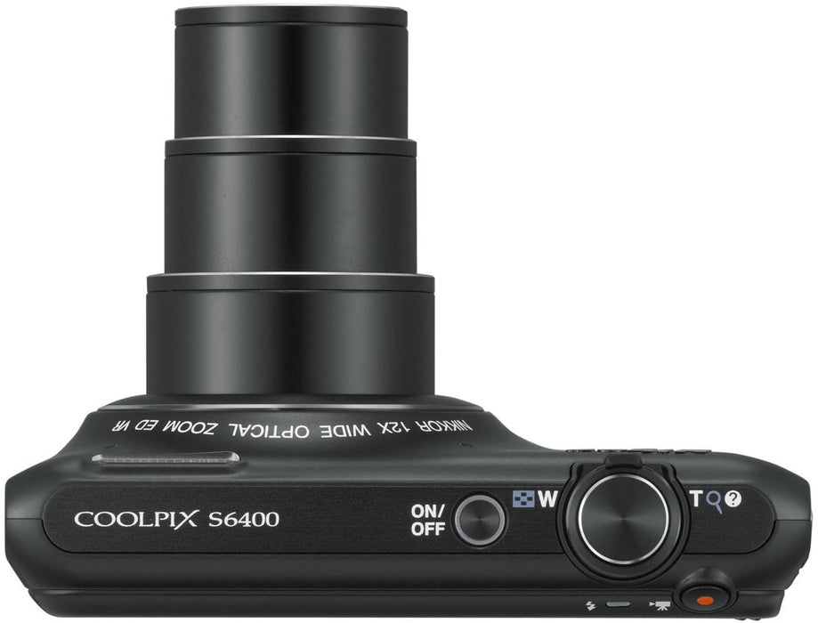 Nikon COOLPIX S6400 16 MP Digital Camera with 12x Optical Zoom and 3-inch LCD (Silver) (OLD MODEL)