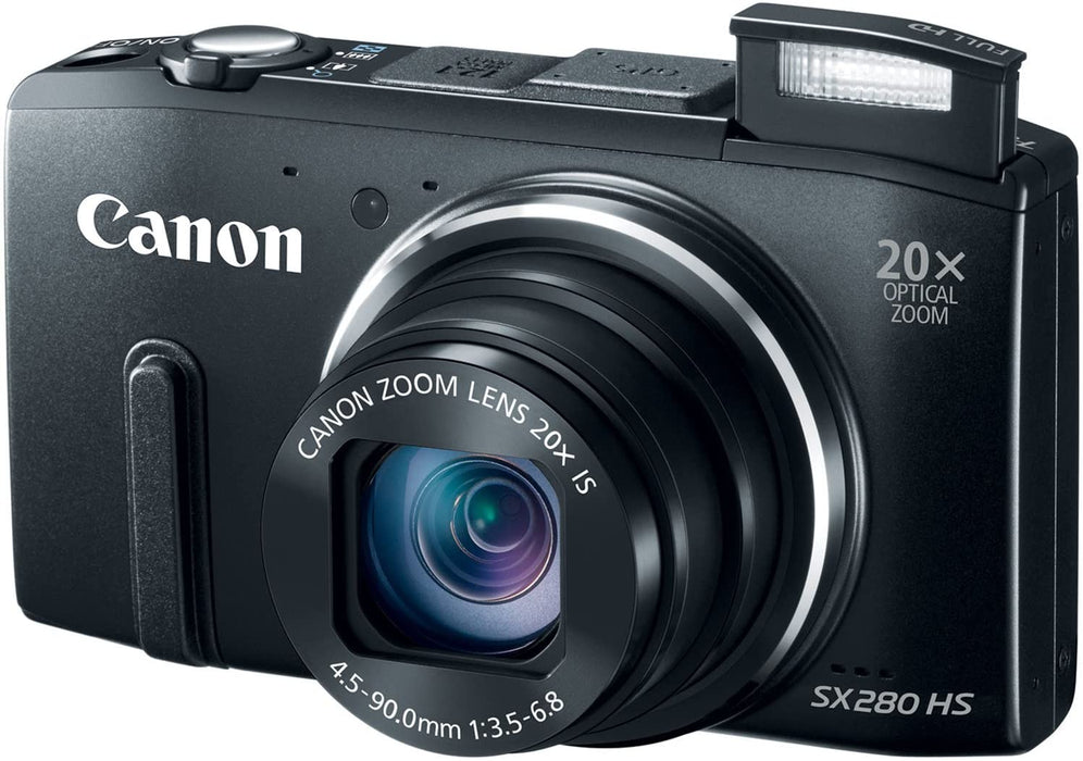 Canon PowerShot SX280 12.1MP Digital Camera with 20x Optical Image Stabilized Zoom with 3-Inch LCD (Black) (OLD MODEL)
