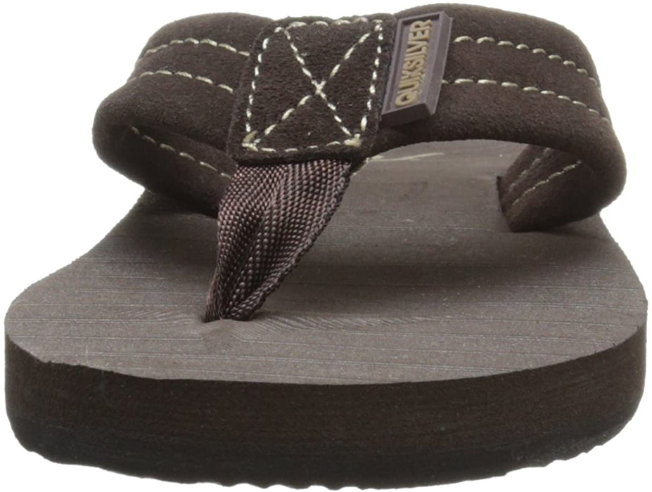 Quiksilver Kids' Carver Suede Youth Flip-Flop Sandal