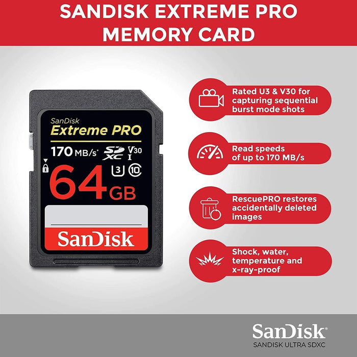 Nikon Z 50 Mirrorless Camera with Z 16-50 & 50-250 VR Lenses and Mount Adapter with 64GB Card and Accessory Bundle (3 Items)