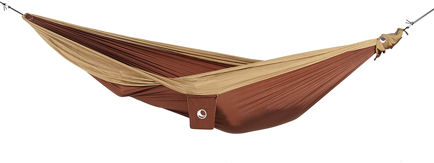 Ticket to the Moon Fair Trade & Handmade 1-2 Person King Size Lightweight Hammock for Traveling, Camping and Everyday Use, XXL, only 700g, Parachute-Silk, Set-Up < 1 min.
