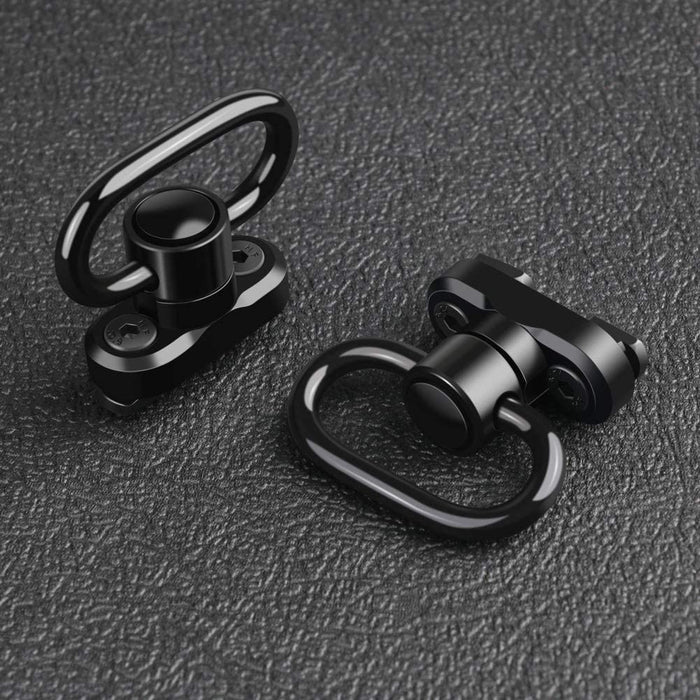 MARMOT mlok Sling Mount QD 1.25inch Loop Heavy Duty Push Button Sling Swivel Ring Mount & Adapter Base for 2 Point Sling