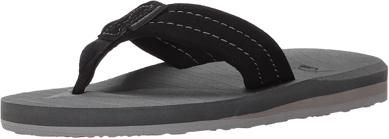 Quiksilver Kids' Carver Suede Youth Flip-Flop Sandal