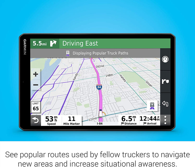 Garmin dezl OTR700, 7-inch GPS Truck Navigator, Easy-to-Read Touchscreen Display, Custom Truck Routing and Load-to-Dock Guidance