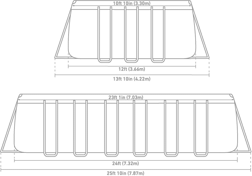 Intex 24ft X 12ft X 52in Ultra XTR Rectangular Pool Set with Sand Filter Pump, Ladder