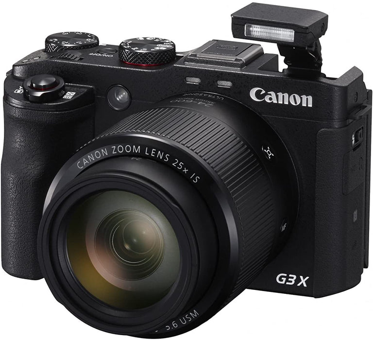 Canon PowerShot G3 X Digital Camera w/ 1-Inch Sensor and 25x Optical Zoom - Wi-Fi & NFC Enabled (Black)